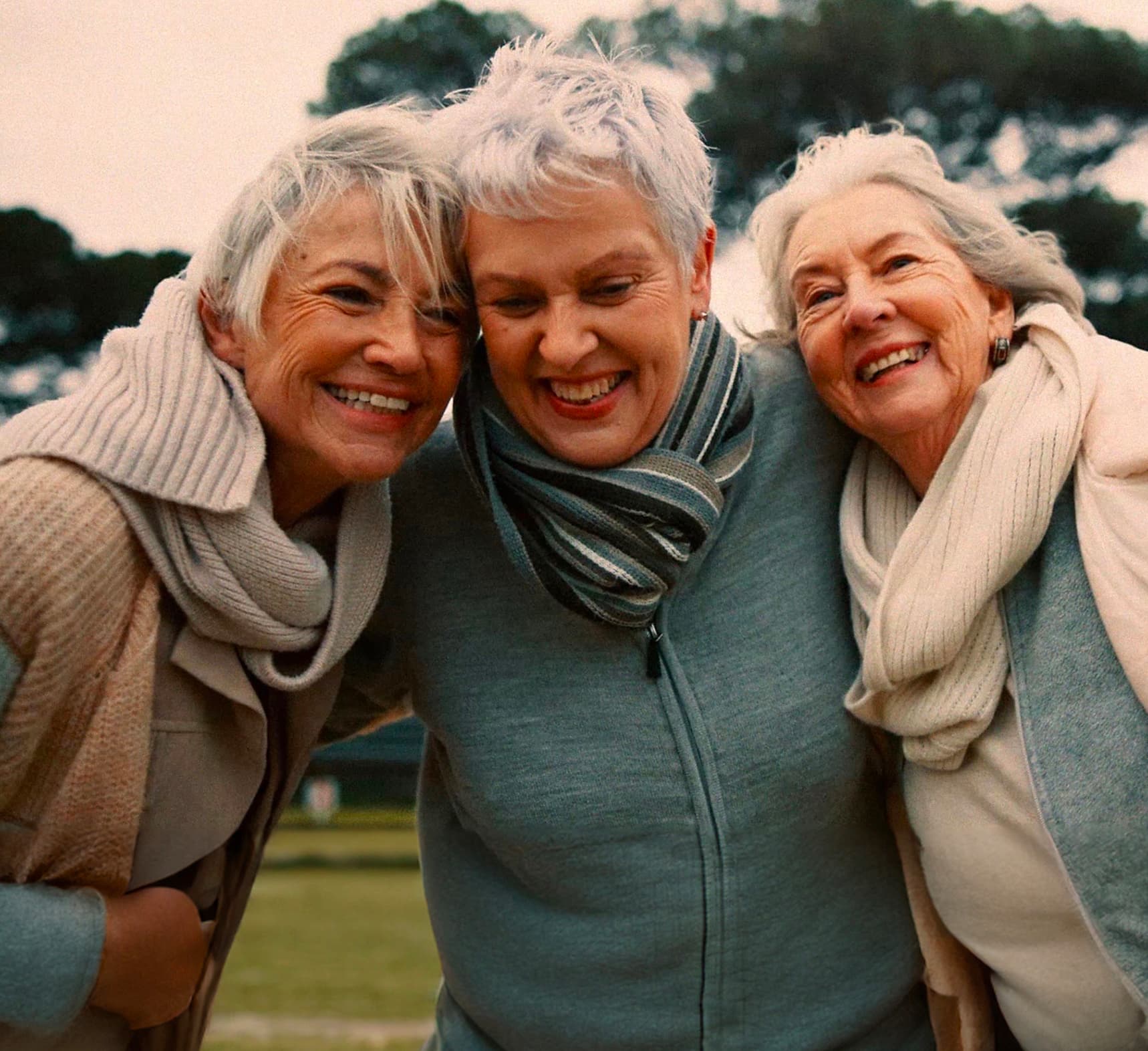 Two elderly women discussing medical cannabis treatment